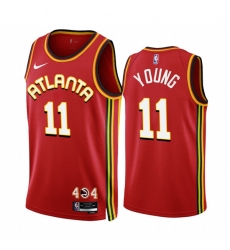 Atlanta Hawks 11 Trae Young 2022-23 Red Icon Edition Stitched Jersey