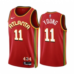 Atlanta Hawks 11 Trae Young 2022-23 Red Icon Edition Stitched Jersey