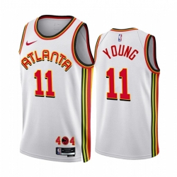 Atlanta Hawks 11 Trae Young 2022-23 White Association Edition Stitched Jersey
