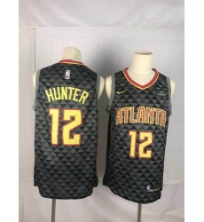 Atlanta Hawks 12 De 27Andre Hunter Black Swingman Jersey