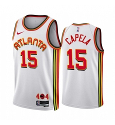 Atlanta Hawks 15 Clint Capela 2022 23 White Association Edition Stitched Jersey