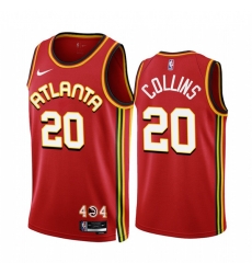Atlanta Hawks 20 John Collins 2022 23 Red Icon Edition Stitched Jersey