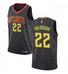 Atlanta Hawks 22 Cam Reddish Black Basketball Swingman Icon Edition Jersey