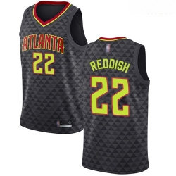 Atlanta Hawks 22 Cam Reddish Black Basketball Swingman Icon Edition Jersey