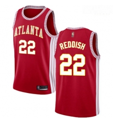Atlanta Hawks 22 Cam Reddish Red Basketball Swingman Statement Edition Jersey