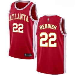 Atlanta Hawks 22 Cam Reddish Red Basketball Swingman Statement Edition Jersey