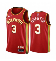 Atlanta Hawks 3 Kevin Huerter 2022-23 Red Icon Edition Stitched Jersey