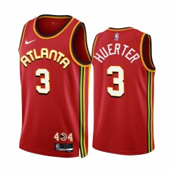 Atlanta Hawks 3 Kevin Huerter 2022-23 Red Icon Edition Stitched Jersey