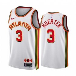 Atlanta Hawks 3 Kevin Huerter 2022-23 White Association Edition Stitched Jersey