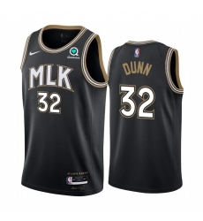 Atlanta Hawks 32 Kris Dunn Black NBA Swingman 2020 21 City Edition Jersey