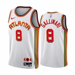 Atlanta Hawks 8 Danilo Gallinari 2022-23 White Association Edition Stitched Jersey