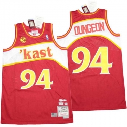 Atlanta Hawks 94 DUNGEON Red Throwback Jerseys