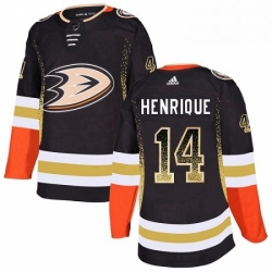 Anaheim Ducks 14 Adam Henrique Black Drift Fashion NHL jersey