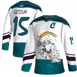 Anaheim Ducks 15 Ryan Getzlaf White 2020-21 Reverse Retro Adidas Jerse