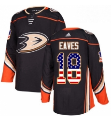 Anaheim Ducks 18 Patrick Eaves Black USA Flag Fashion NHL jersey