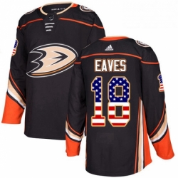 Anaheim Ducks 18 Patrick Eaves Black USA Flag Fashion NHL jersey