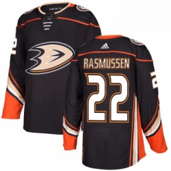 Anaheim Ducks 22 Dennis Rasmussen Black Home NHL jersey