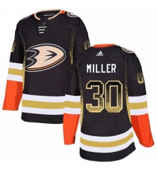 Anaheim Ducks 30 Ryan Miller Black Drift Fashion NHL jersey