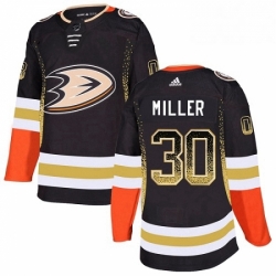 Anaheim Ducks 30 Ryan Miller Black Drift Fashion NHL jersey