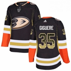 Anaheim Ducks 35 Jean Sebastien Giguere Black Drift Fashion NHL jersey