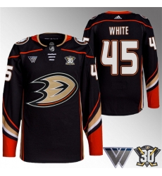 Anaheim Ducks 45 Colton White Black 30th Anniversary Stitched Jersey