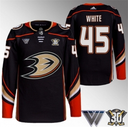 Anaheim Ducks 45 Colton White Black 30th Anniversary Stitched Jersey