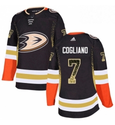 Anaheim Ducks 7 Andrew Cogliano Black Drift Fashion NHL jersey