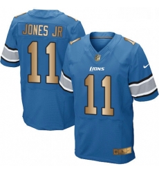 Detroit Lions 11 Marvin Jones Jr Elite BlueGold Team Color NFL Jersey Detroit Lions 11 Marvin Jones Jr Elite BlueGold Team Color NFL Jersey