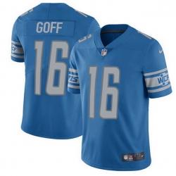 Detroit Lions 16 Jared Goff Blue Team Color Stitched NFL Vapor Untouchable Limited Jersey