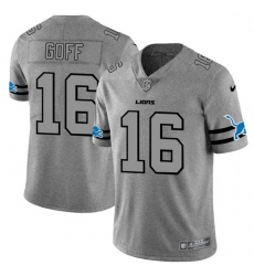 Detroit Lions 16 Jared Goff Gray Gridiron II Vapor Untouchable Limited NFL Jersey Detroit Lions 16 Jared Goff Gray Gridiron II Vapor Untouchable Limited NFL Jersey