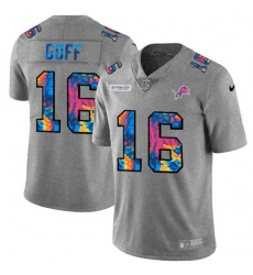 Detroit Lions 16 Jared Goff Multi Color 2020 NFL Crucial Catch NFL Jersey Greyheather Detroit Lions 16 Jared Goff Multi Color 2020 NFL Crucial Catch NFL Jersey Greyheather
