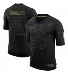 Detroit Lions #20 Barry Sanders Black 2020 Salute To Service Limited Jersey Detroit Lions #20 Barry Sanders Black 2020 Salute To Service Limited Jersey