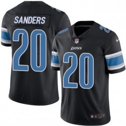 Detroit Lions 20 Barry Sanders Limited Black Rush Vapor Untouchable NFL Jersey
