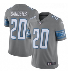 Detroit Lions 20 Barry Sanders Limited Steel Rush Vapor Untouchable NFL Jersey