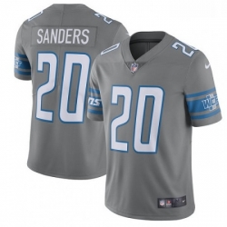 Detroit Lions 20 Barry Sanders Limited Steel Rush Vapor Untouchable NFL Jersey