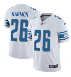 Detroit Lions 26 Duron Harmon White Stitched NFL Vapor Untouchable Limited Jersey