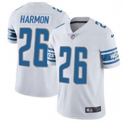 Detroit Lions 26 Duron Harmon White Stitched NFL Vapor Untouchable Limited Jersey