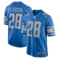 Detroit Lions 28 Adrian Peterson Blue Vapor Limited Jersey
