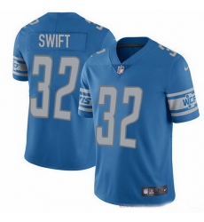 Detroit Lions 32 D 27Andre Swift Blue Team Color Stitched NFL Vapor Untouchable Limited Jersey