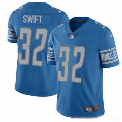 Detroit Lions 32 D 27Andre Swift Blue Team Color Stitched NFL Vapor Untouchable Limited Jersey