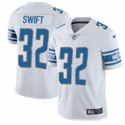 Detroit Lions 32 D 27Andre Swift White Stitched NFL Vapor Untouchable Limited Jersey