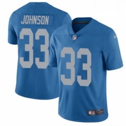 Detroit Lions 33 Kerryon Johnson Blue Alternate Vapor Untouchable Limited Player NFL Jersey
