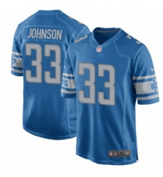Detroit Lions 33 Kerryon Johnson Game Blue Team Color NFL Jersey Detroit Lions 33 Kerryon Johnson Game Blue Team Color NFL Jersey