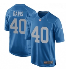 Detroit Lions 40 Jarrad Davis Game Blue Alternate NFL Jersey Detroit Lions 40 Jarrad Davis Game Blue Alternate NFL Jersey