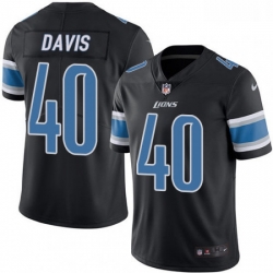 Detroit Lions 40 Jarrad Davis Limited Black Rush Vapor Untouchable NFL Jersey