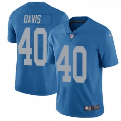 Detroit Lions 40 Jarrad Davis Limited Blue Alternate Vapor Untouchable NFL Jersey
