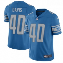 Detroit Lions 40 Jarrad Davis Limited Light Blue Team Color Vapor Untouchable NFL Jersey