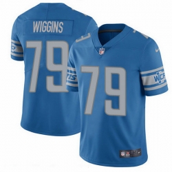 Detroit Lions 79 Kenny Wiggins Blue Team Color Stitched NFL Vapor Untouchable Limited Jersey
