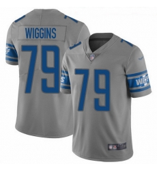 Detroit Lions 79 Kenny Wiggins Gray Stitched NFL Limited Inverted Legend Jersey