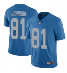 Detroit Lions 81 Calvin Johnson Limited Blue Alternate Vapor Untouchable NFL Jersey Detroit Lions 81 Calvin Johnson Limited Blue Alternate Vapor Untouchable NFL Jersey